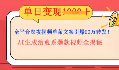 全平台深夜文案新风口：DeepSeek生成百万播放量金句，治愈系内容涨粉速度快4倍-互联网创业终点站